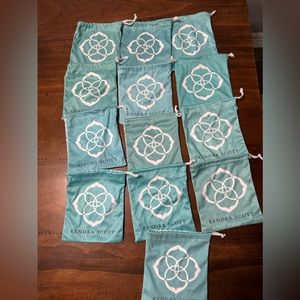 13 Kendra Scott Teal Dust Bags Used